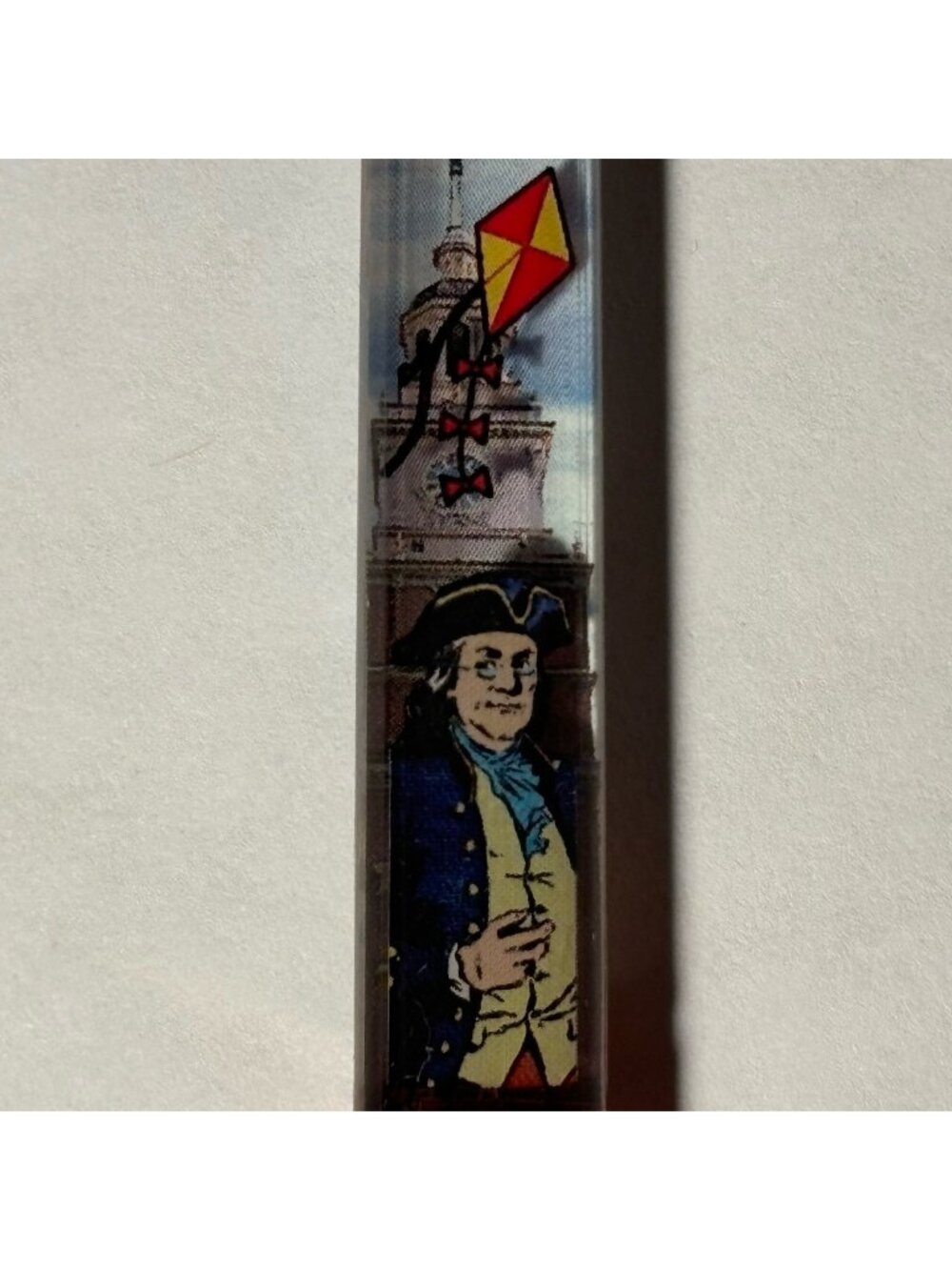Benjamin Franklin Floaty Pen Flying Kite Electricity Inventor President History